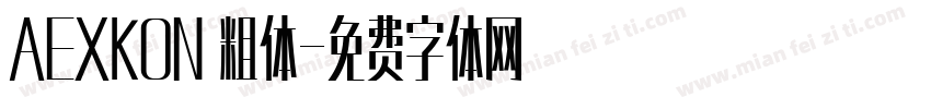 AEXKON 粗体字体转换
